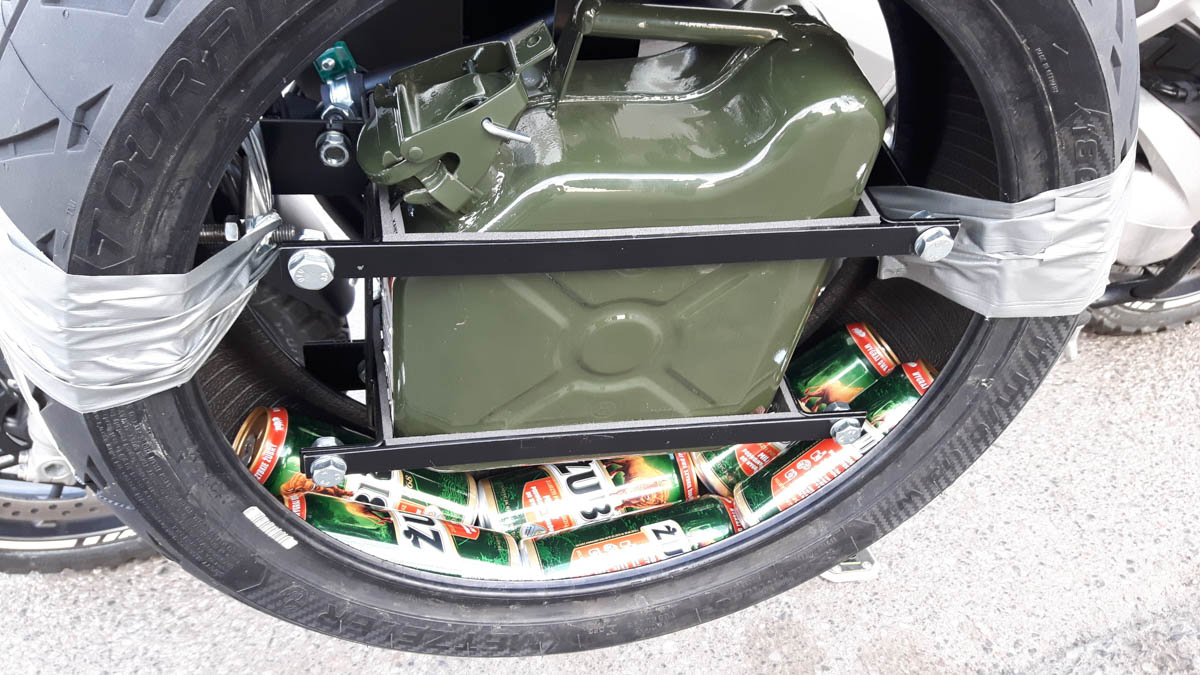 Zavazadlový prostor na motorce