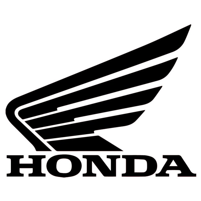 Řezaná samolepka - Logo Honda - Výška řezené samolepky: 80 mm, Barva řezané samolepky: Červená