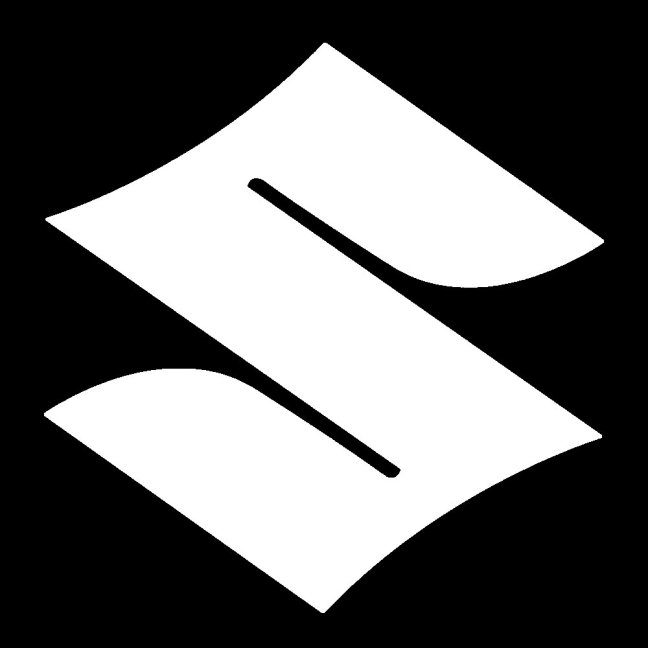 Reflexní samolepka - Logo Suzuki - Výška reflexní samolepky: 110 mm, Barva reflexní samolepky: Žlutá