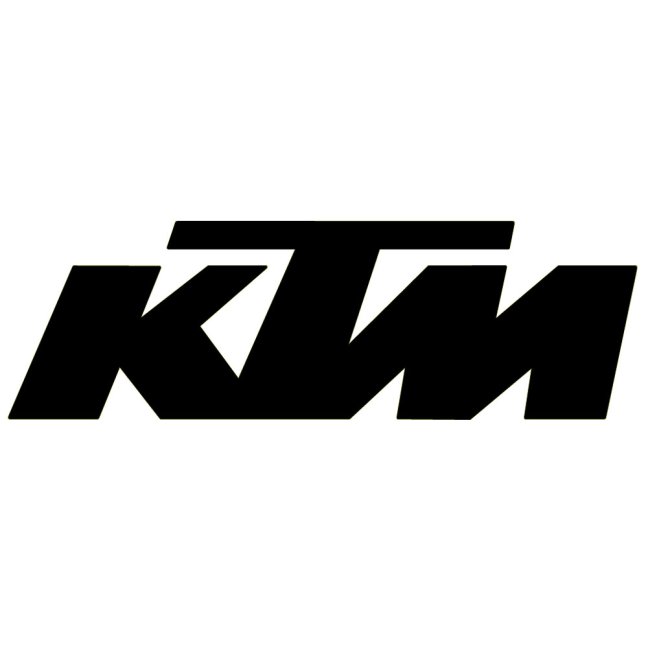 Reflexní samolepka - Logo KTM - Šířka reflexní samolepky: 100 mm, Barva reflexní samolepky: Modrá