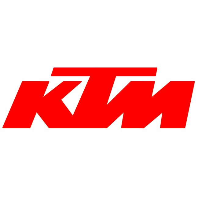 Reflexní samolepka - Logo KTM - Šířka reflexní samolepky: 100 mm, Barva reflexní samolepky: Modrá