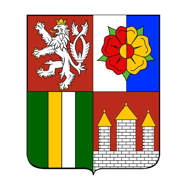 Samolepka – erb kraje - Jihočeský - Výška samolepky: 50mm