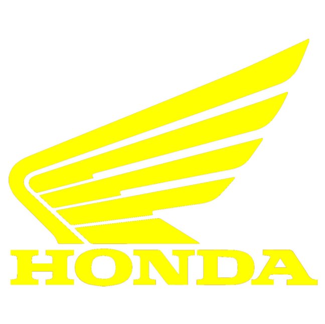 Reflexní samolepka - Logo Honda - Výška reflexní samolepky: 90 mm, Barva reflexní samolepky: Žlutá