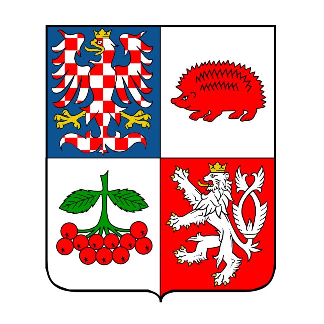 Samolepka – erb kraje - Vysočina - Výška samolepky: 120mm