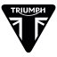 Reflexní samolepka - Logo Triumph - Výška reflexní samolepky: 100 mm, Barva reflexní samolepky: Bílá