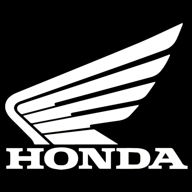 Reflexní samolepka - Logo Honda - Výška reflexní samolepky: 90 mm, Barva reflexní samolepky: Žlutá