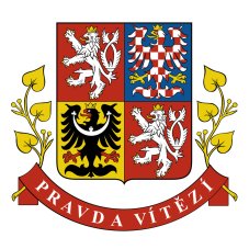 Samolepka – erb ČR - Prezidentská verze